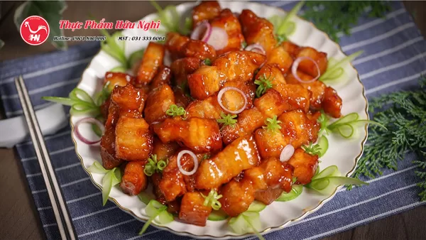 Thịt ba rọi không xương rim mặn ngọt