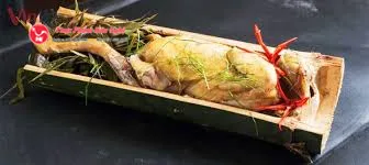 gà nướng ống tre á sư