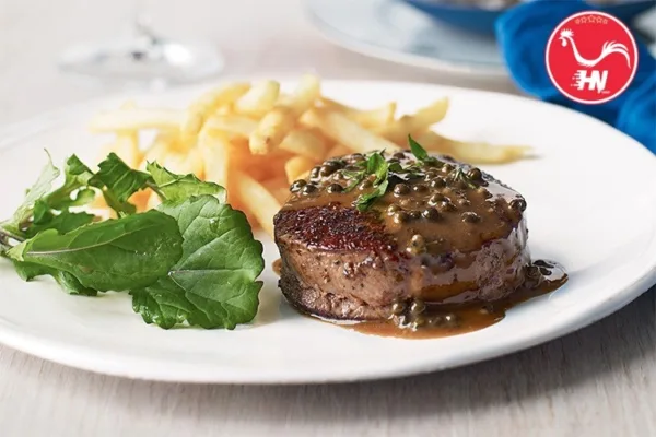 Fillet Thịt Cổ Bò - Beefsteak sốt kem nấm á (1)