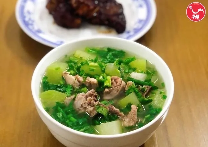 Canh bí đao nấu quả vai heo 123434234