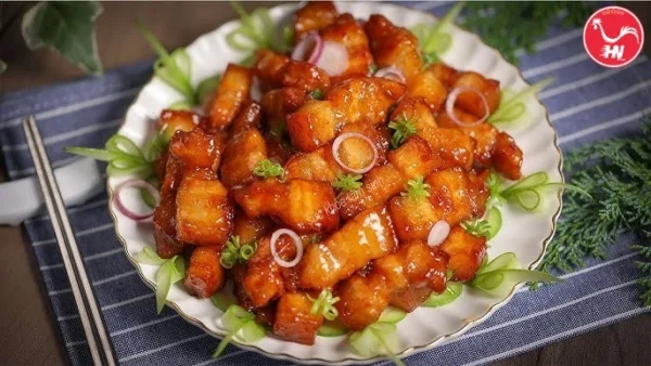 Thịt vai heo rang mặn ngọt 1