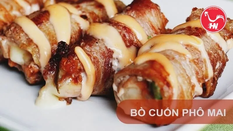 Ba chỉ bò cuộn phô mai âsđá